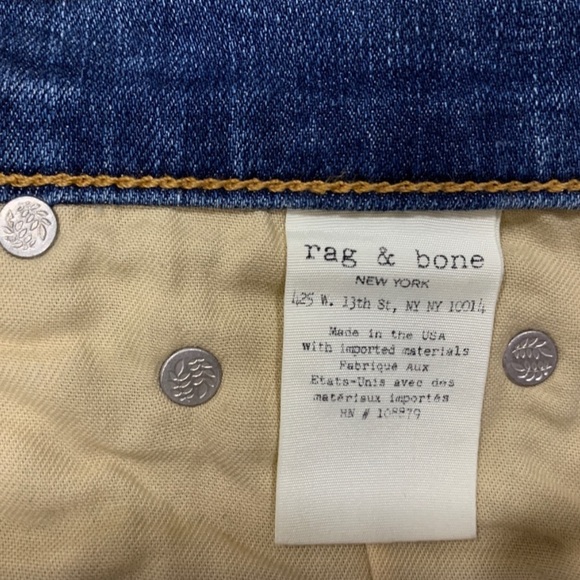 COPY - Rag & Bone Women’s Jeans - Cut #16939 - Color Croyden - Size 29” - Picture 7 of 8